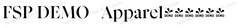 FSP DEMO   Apparel字体转换